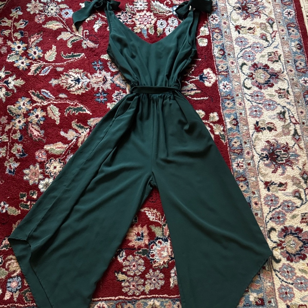 Chic Forest Green Jumpsuit